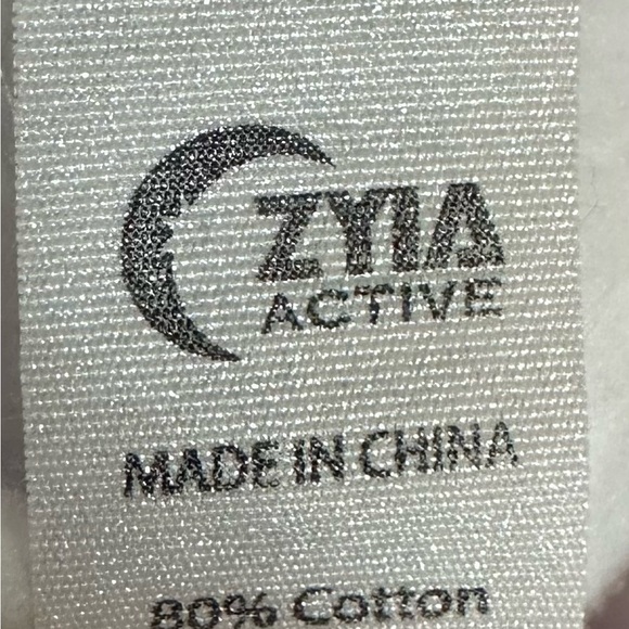 ZYIA Women's White Hoodie with Logo Trim - Picture 5 of 5